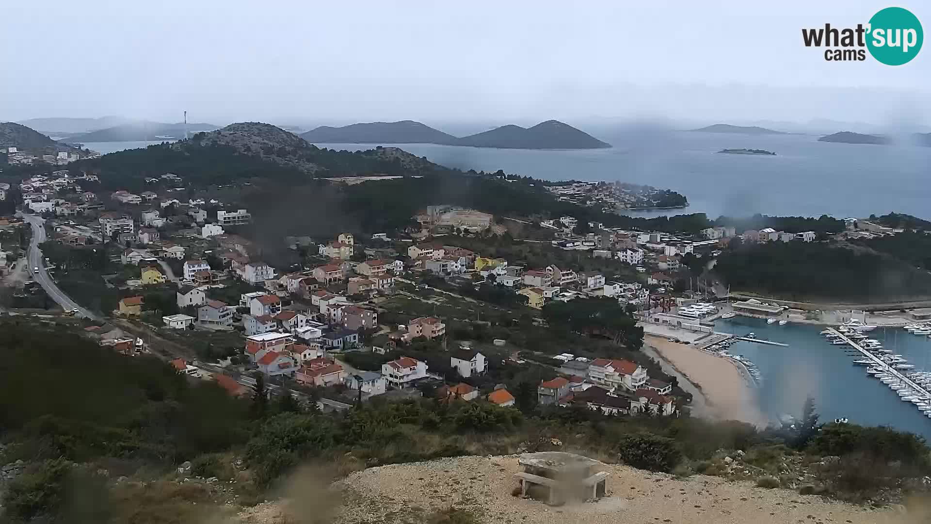 Spletna kamera Pakoštane – Drage – Kornati – Vransko Jezero