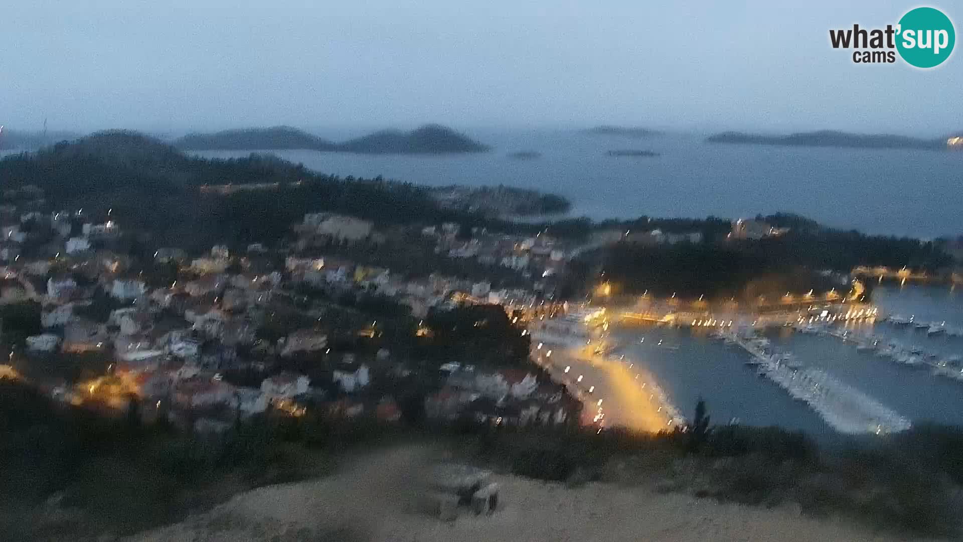 Spletna kamera Pakoštane – Drage – Kornati – Vransko Jezero