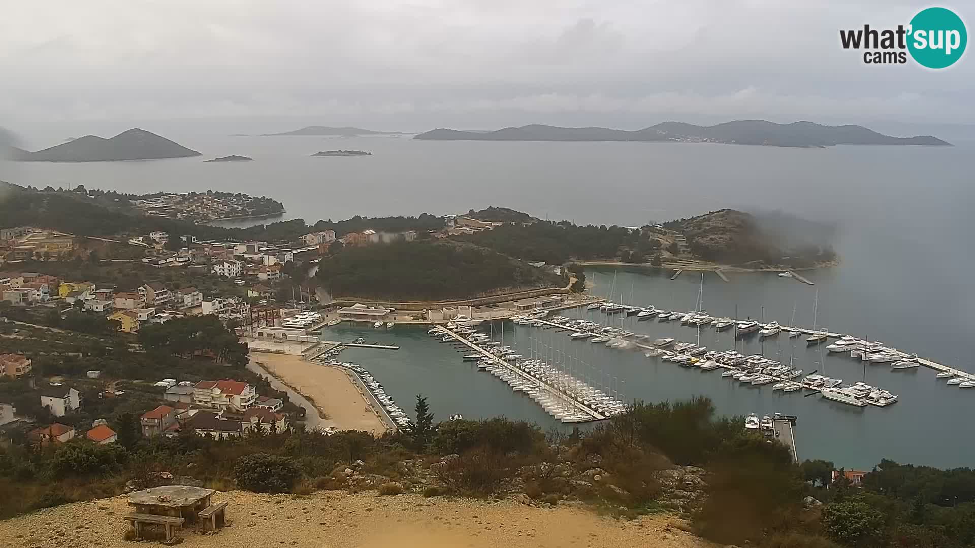 Spletna kamera Pakoštane – Drage – Kornati – Vransko Jezero