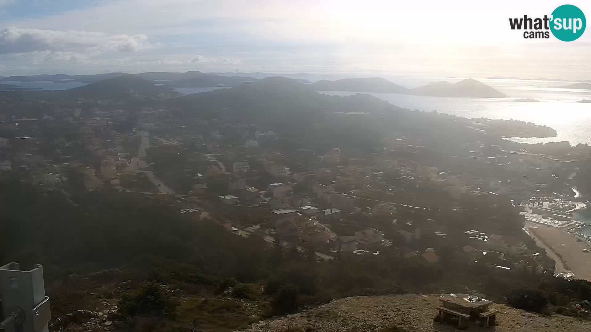 Spletna kamera Pakoštane – Drage – Kornati – Vransko Jezero