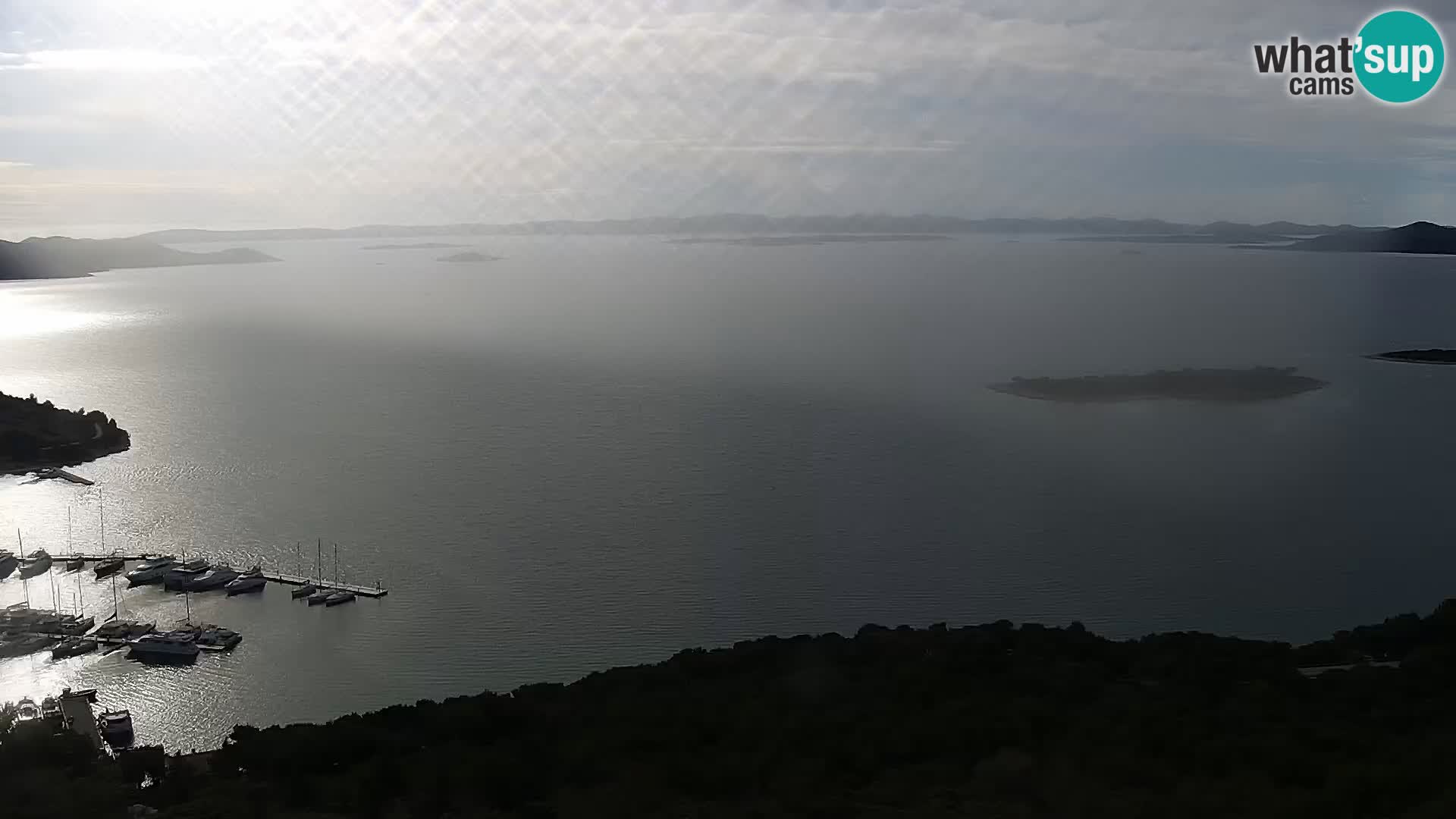 Spletna kamera Pakoštane – Drage – Kornati – Vransko Jezero