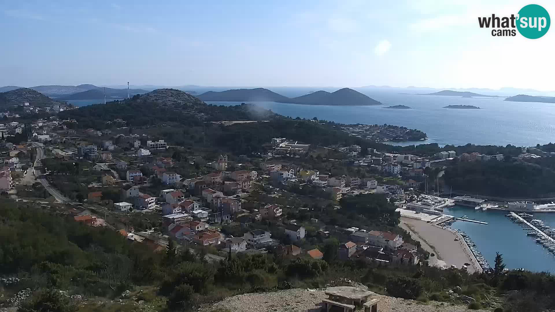 Spletna kamera Pakoštane – Drage – Kornati – Vransko Jezero