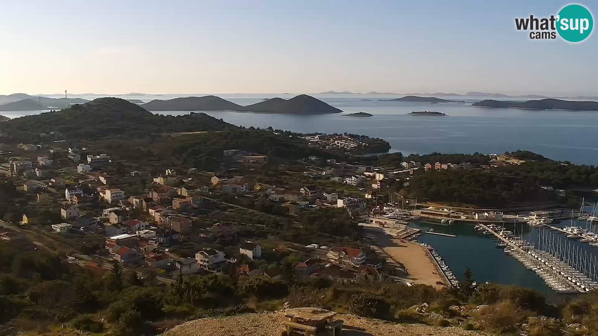 Spletna kamera Pakoštane – Drage – Kornati – Vransko Jezero