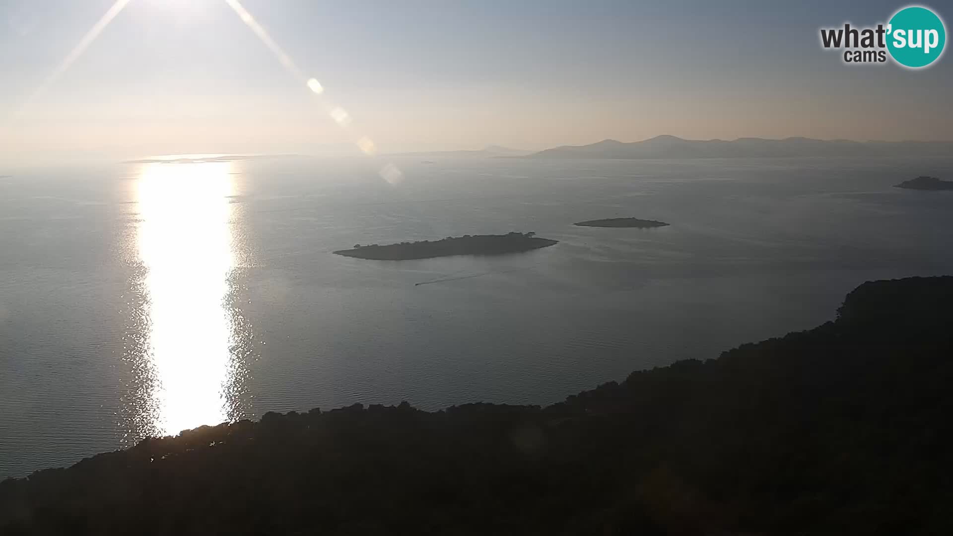 Spletna kamera Pakoštane – Drage – Kornati – Vransko Jezero