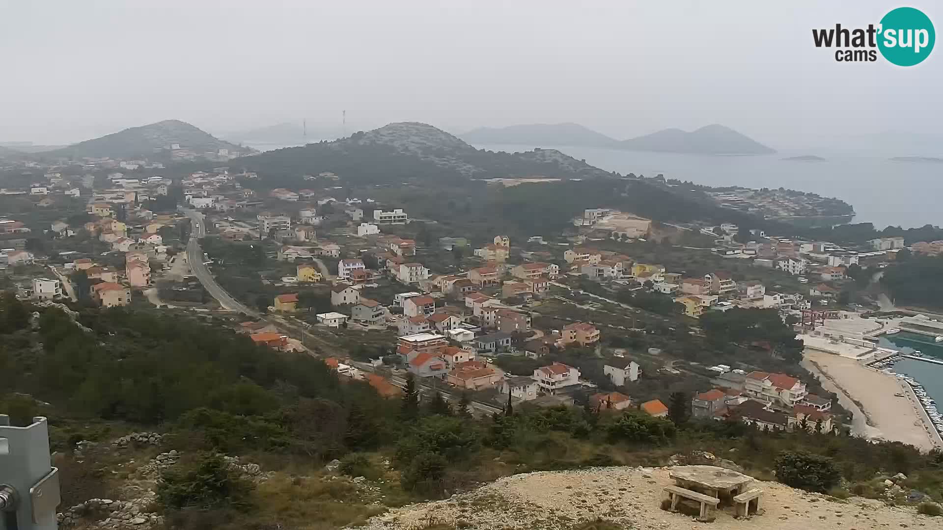 Spletna kamera Pakoštane – Drage – Kornati – Vransko Jezero