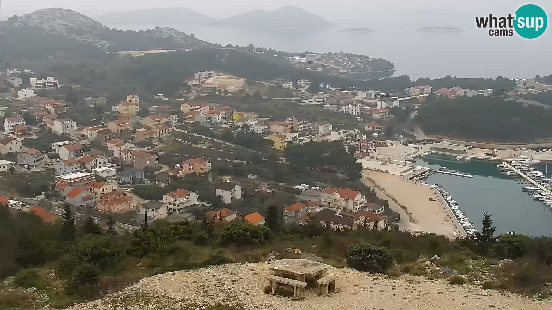 Spletna kamera Pakoštane – Drage – Kornati – Vransko Jezero