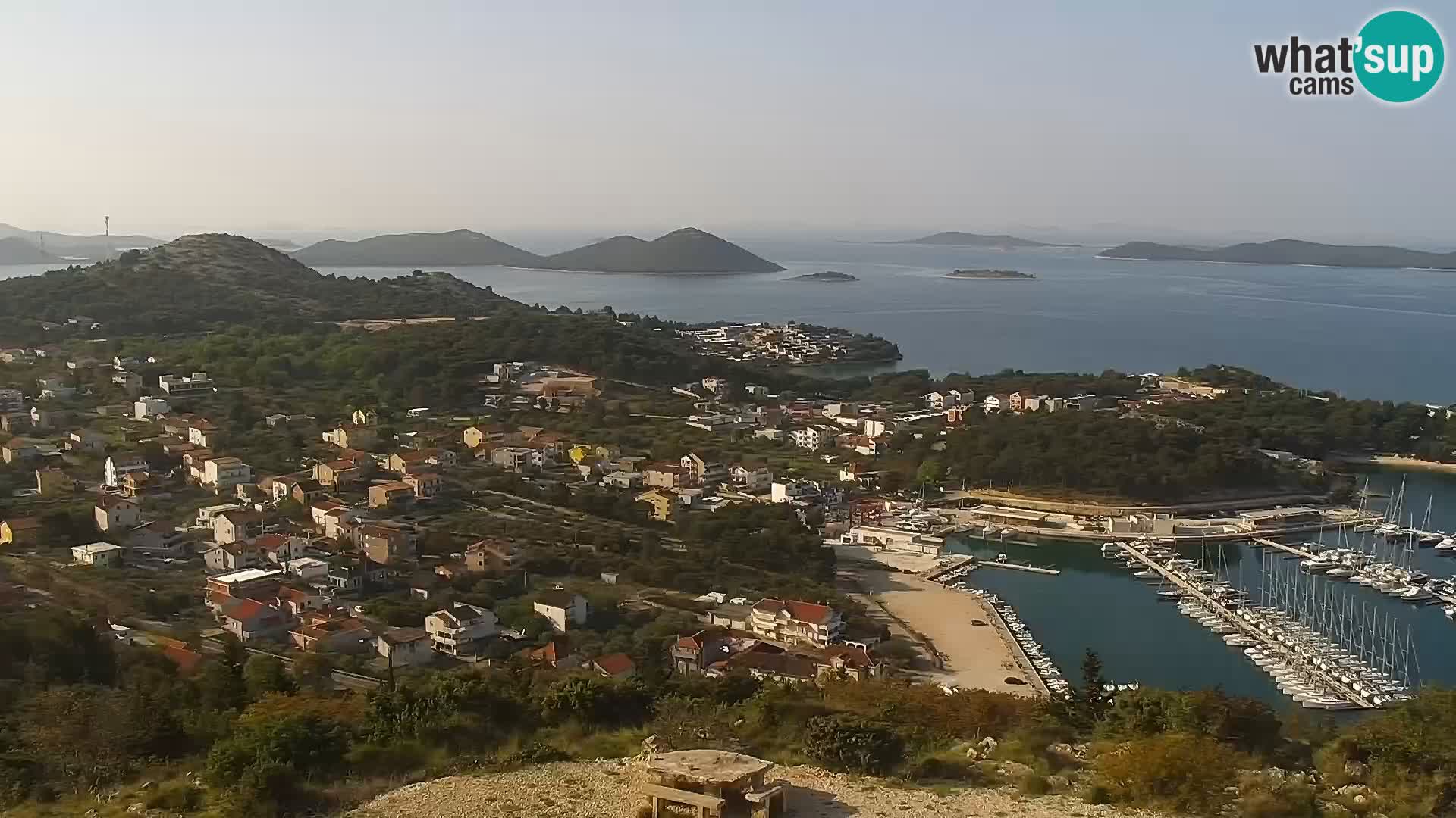 Spletna kamera Pakoštane – Drage – Kornati – Vransko Jezero