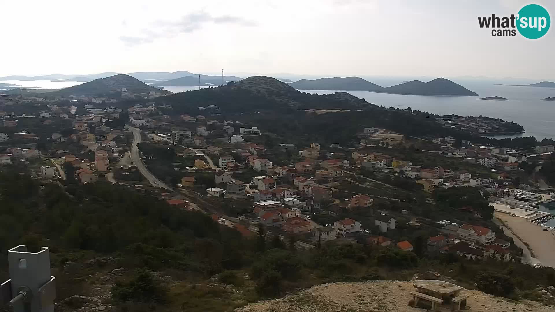 Spletna kamera Pakoštane – Drage – Kornati – Vransko Jezero