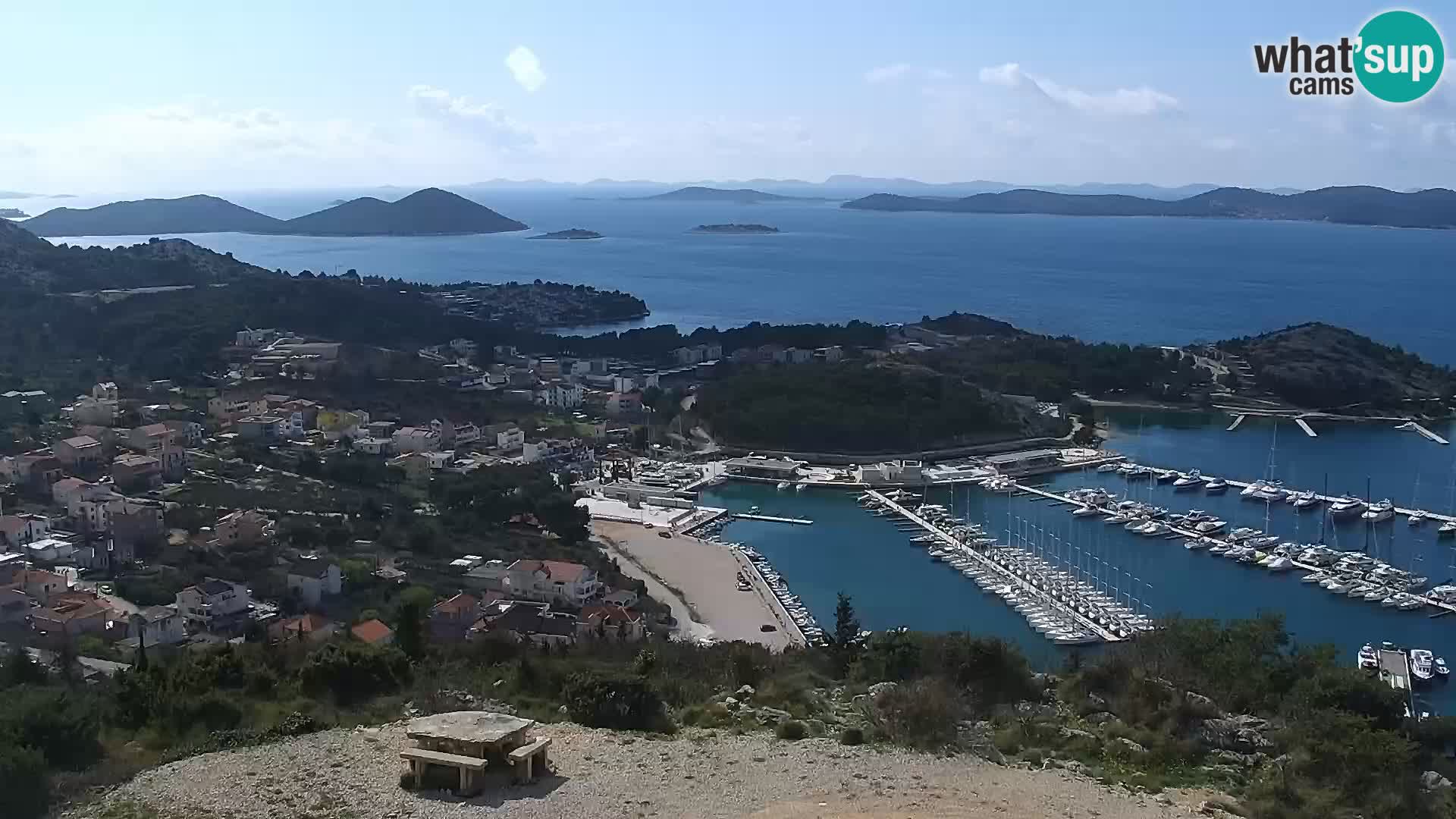 Spletna kamera Pakoštane – Drage – Kornati – Vransko Jezero