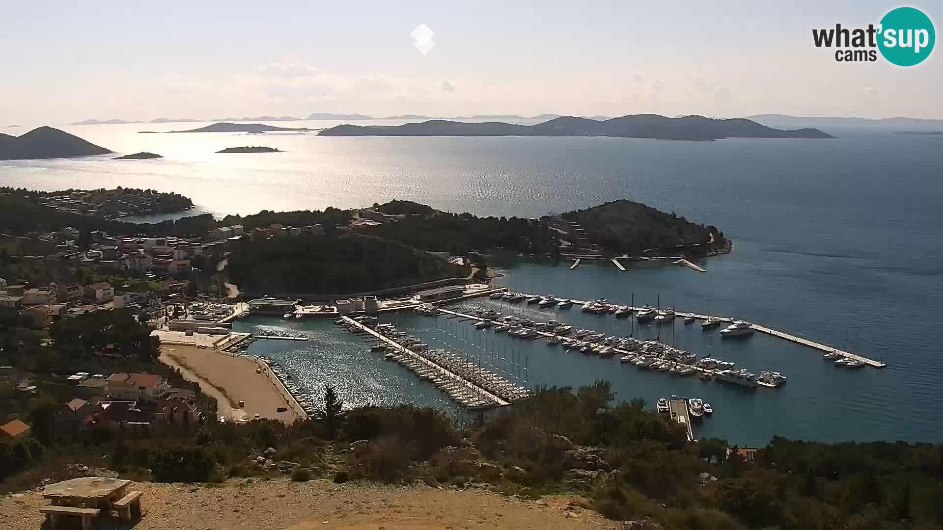 Spletna kamera Pakoštane – Drage – Kornati – Vransko Jezero