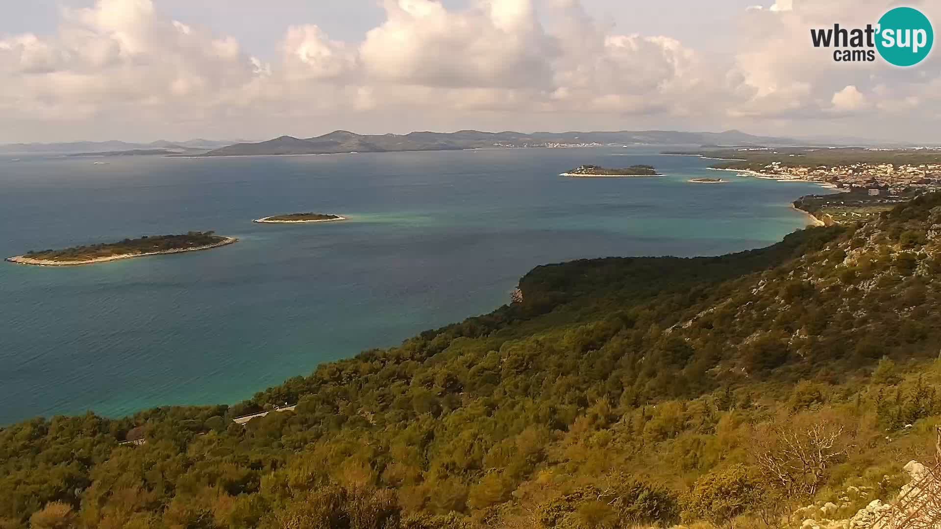 Webcam Pakoštane – Drage – Kornati – Vransko Jezero