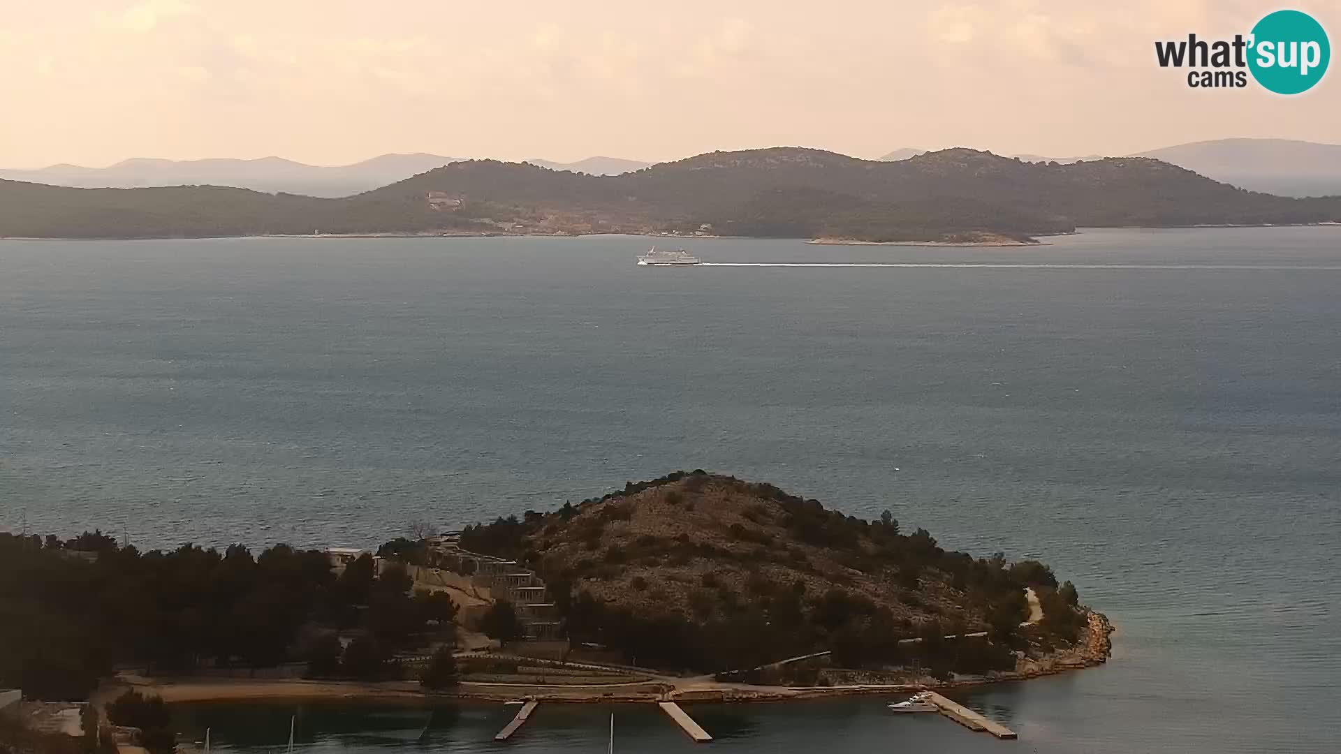 Spletna kamera Pakoštane – Drage – Kornati – Vransko Jezero