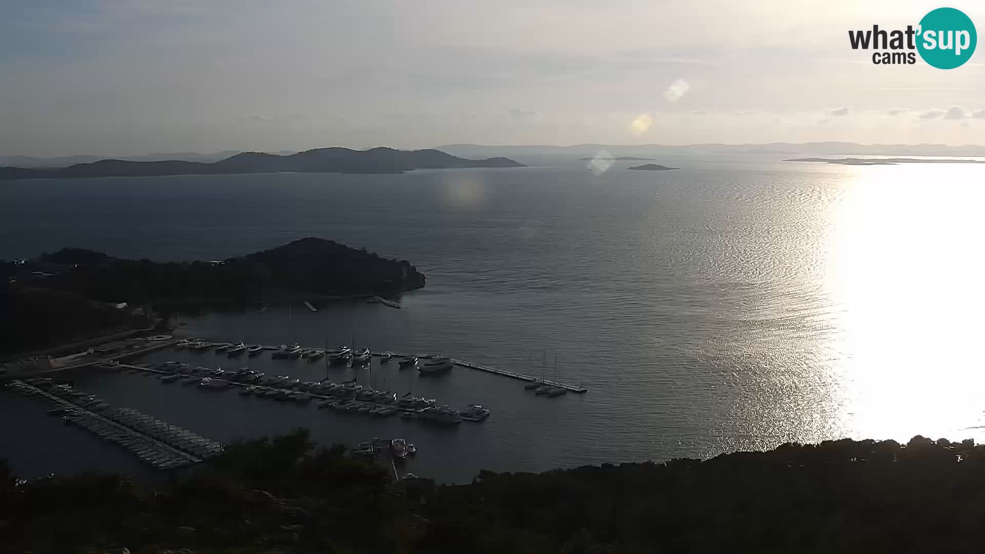 Spletna kamera Pakoštane – Drage – Kornati – Vransko Jezero