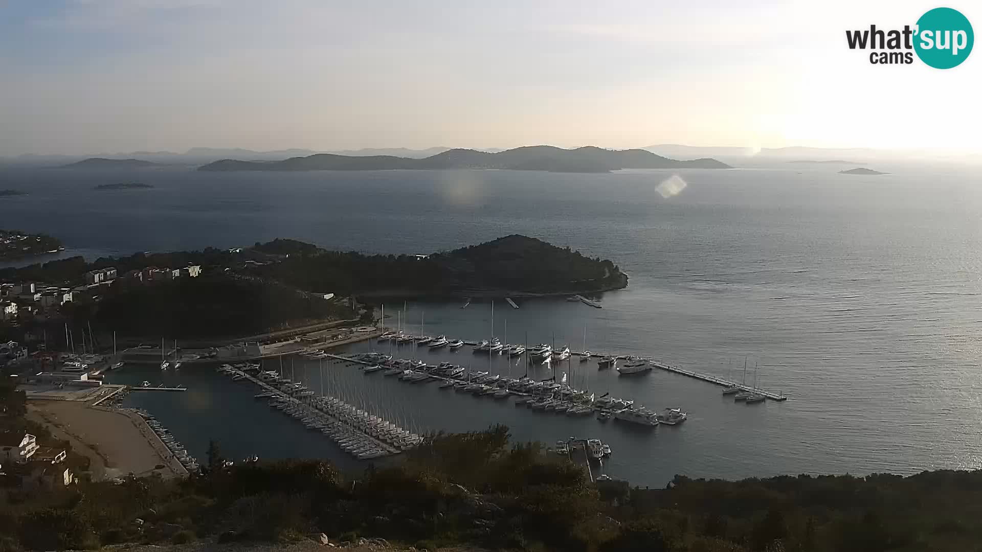 Spletna kamera Pakoštane – Drage – Kornati – Vransko Jezero