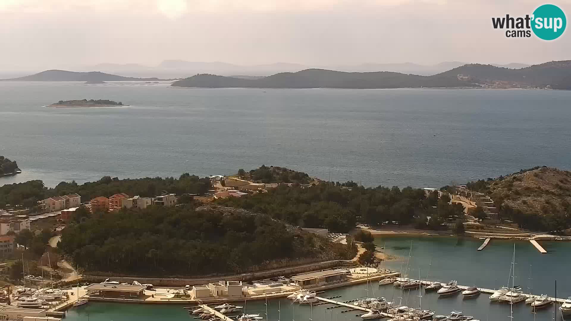 Spletna kamera Pakoštane – Drage – Kornati – Vransko Jezero