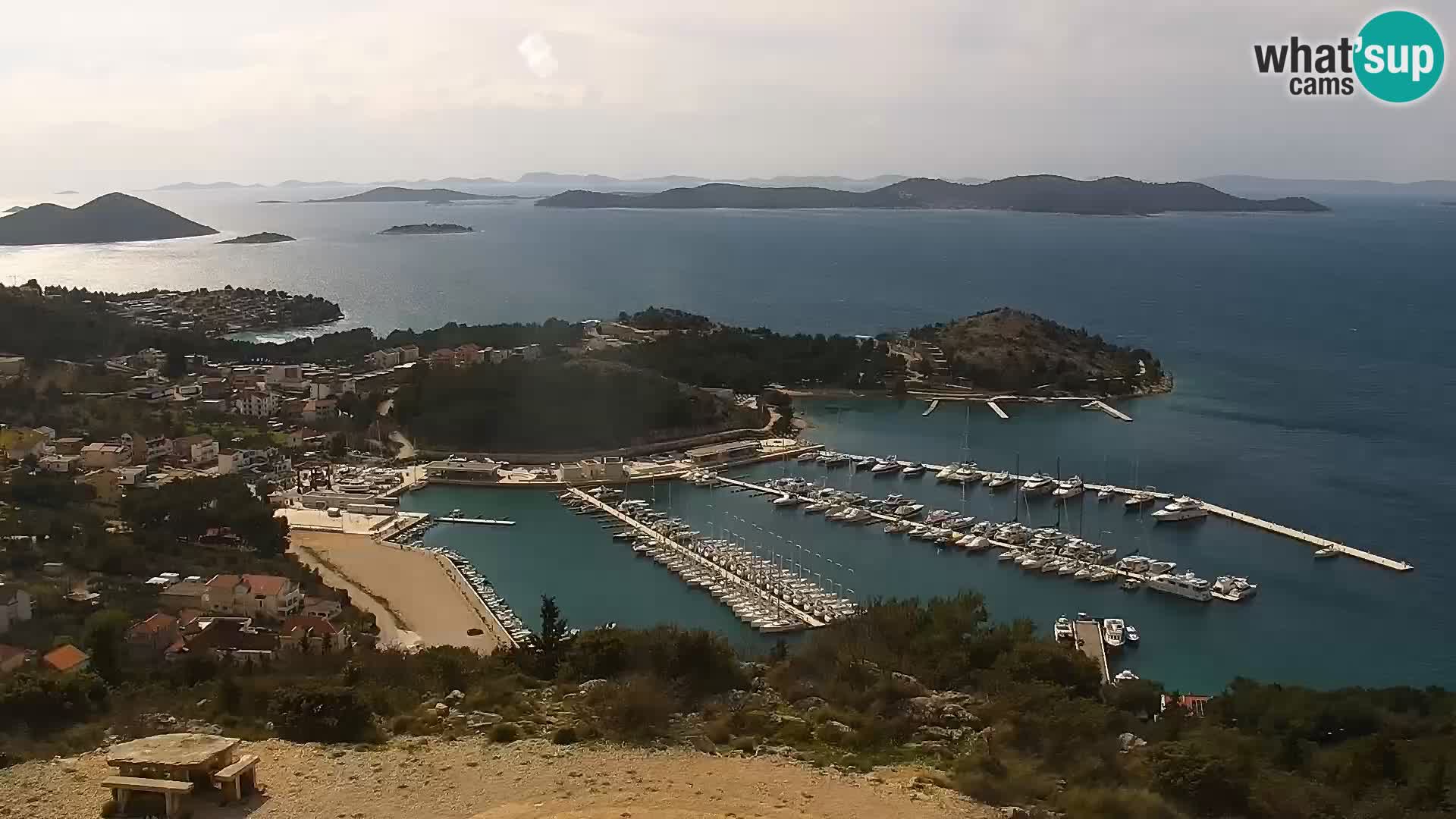 Spletna kamera Pakoštane – Drage – Kornati – Vransko Jezero