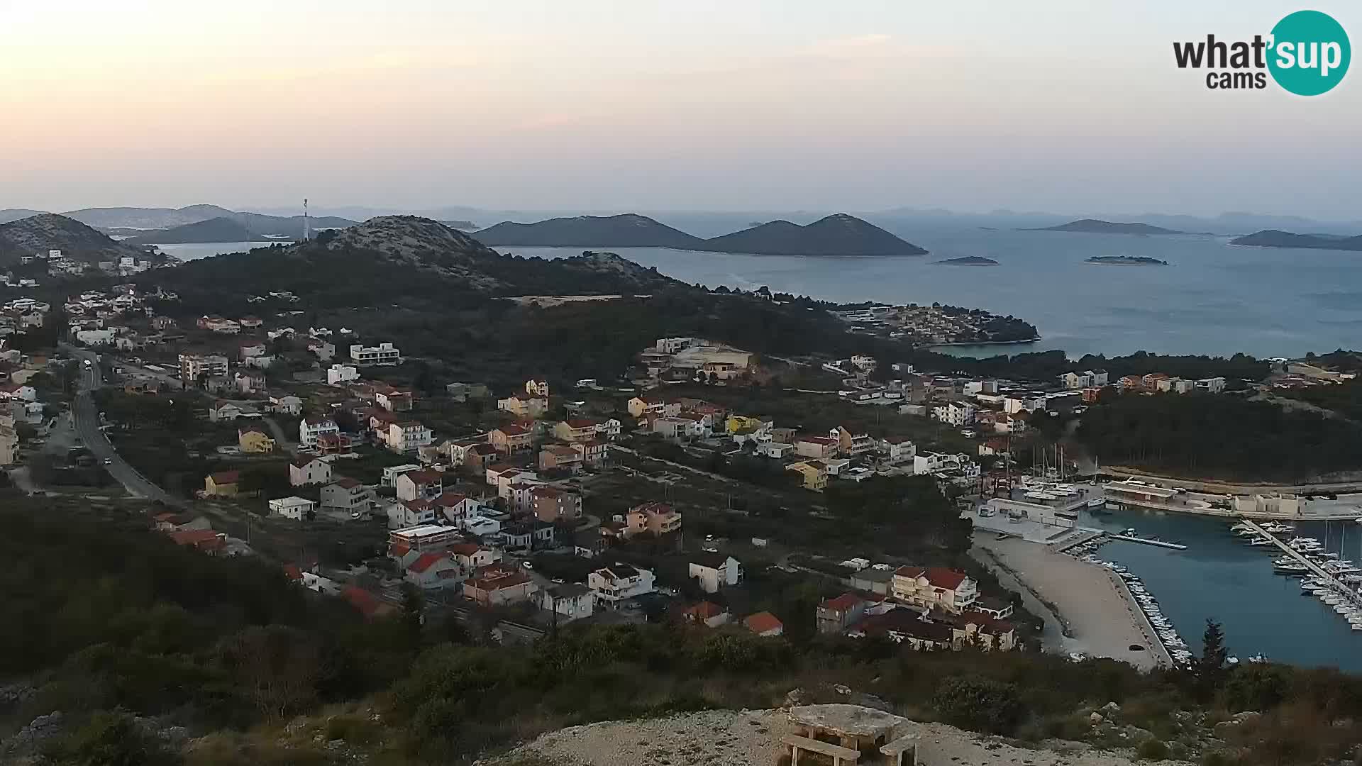 Spletna kamera Pakoštane – Drage – Kornati – Vransko Jezero