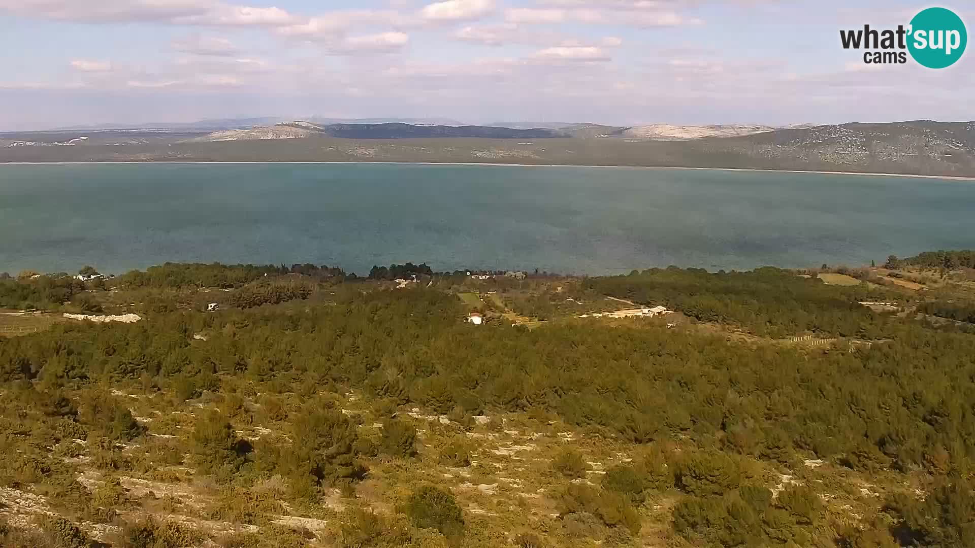 Spletna kamera Pakoštane – Drage – Kornati – Vransko Jezero