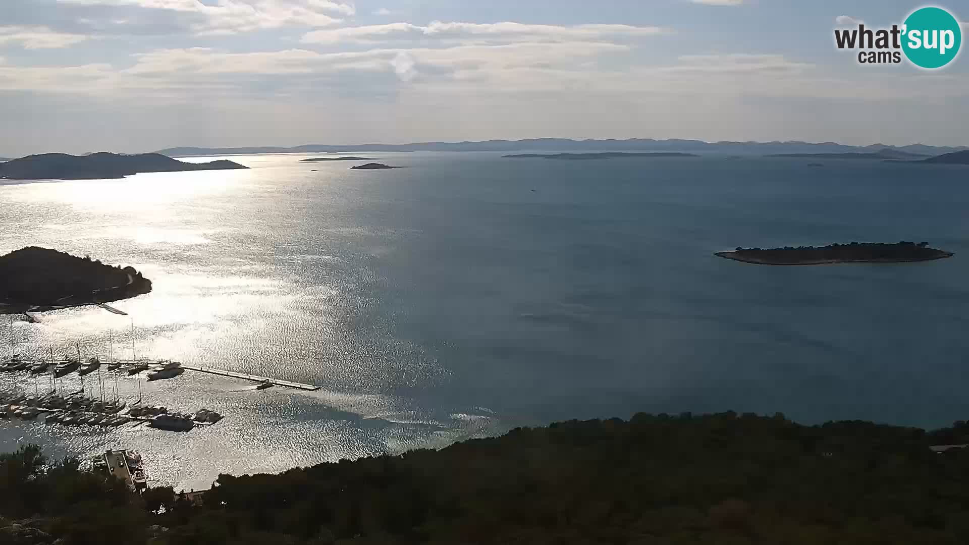 Spletna kamera Pakoštane – Drage – Kornati – Vransko Jezero