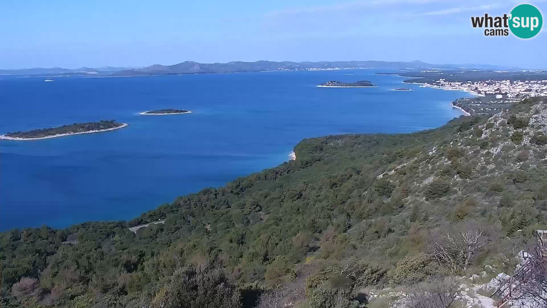 Spletna kamera Pakoštane – Drage – Kornati – Vransko Jezero
