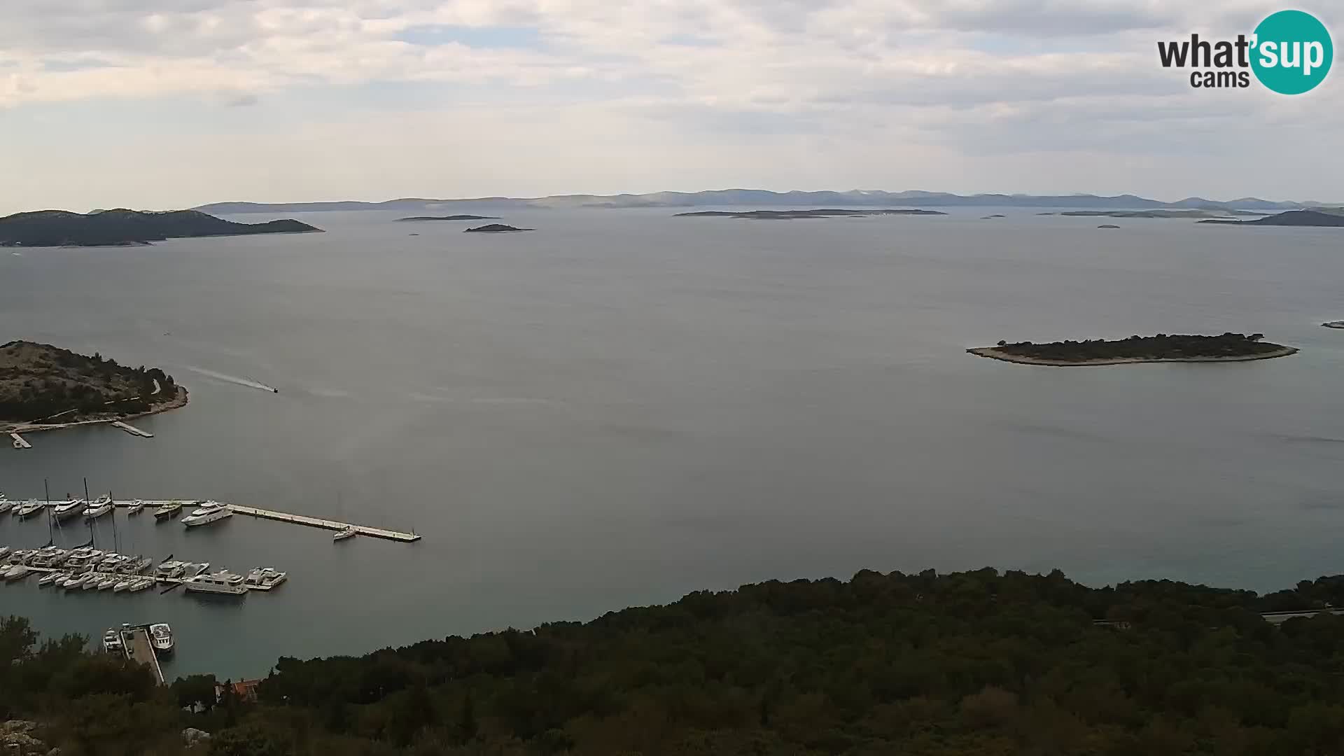 Webcam Pakoštane – Drage – Kornati – Vransko Jezero