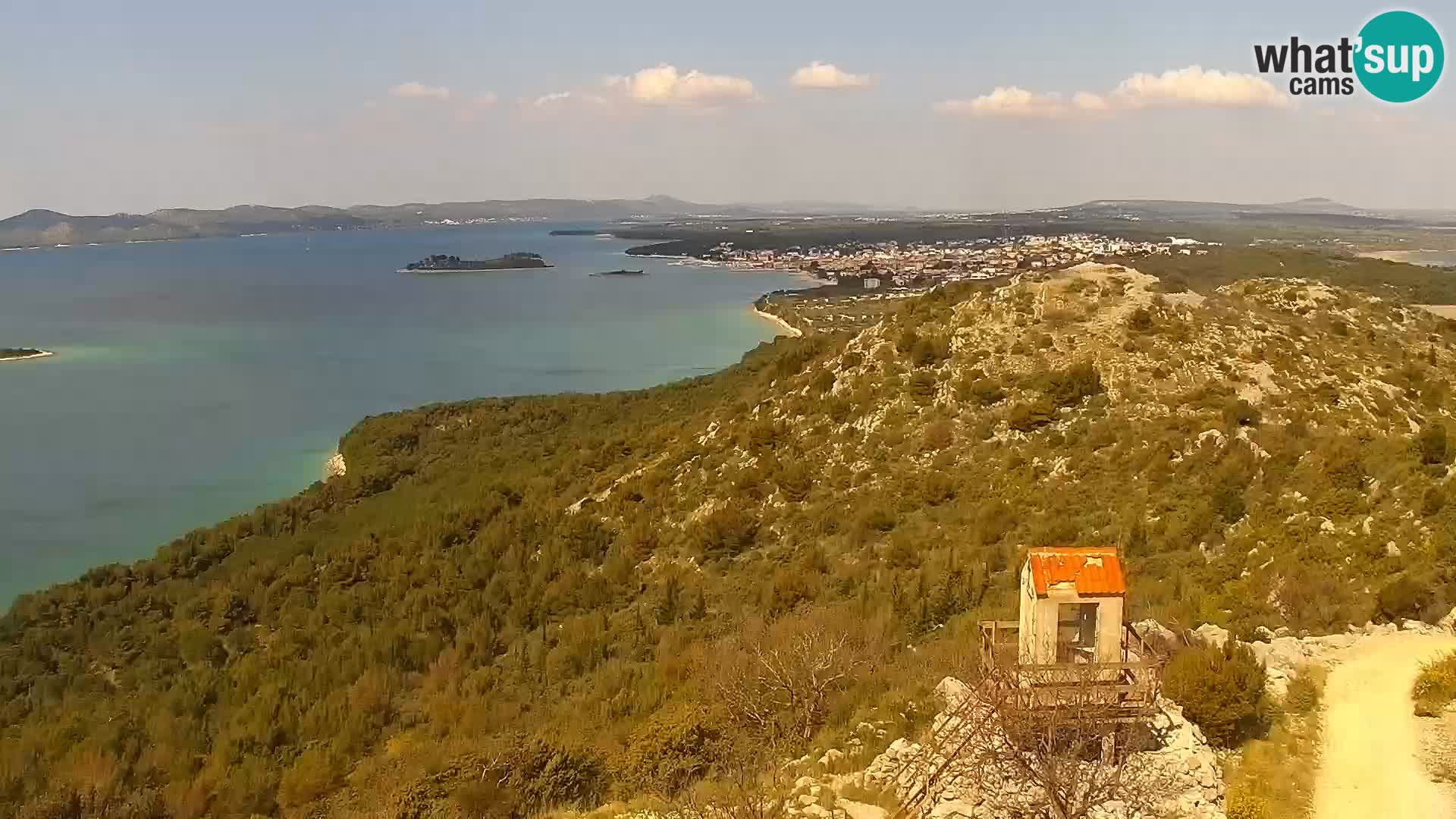 Spletna kamera Pakoštane – Drage – Kornati – Vransko Jezero