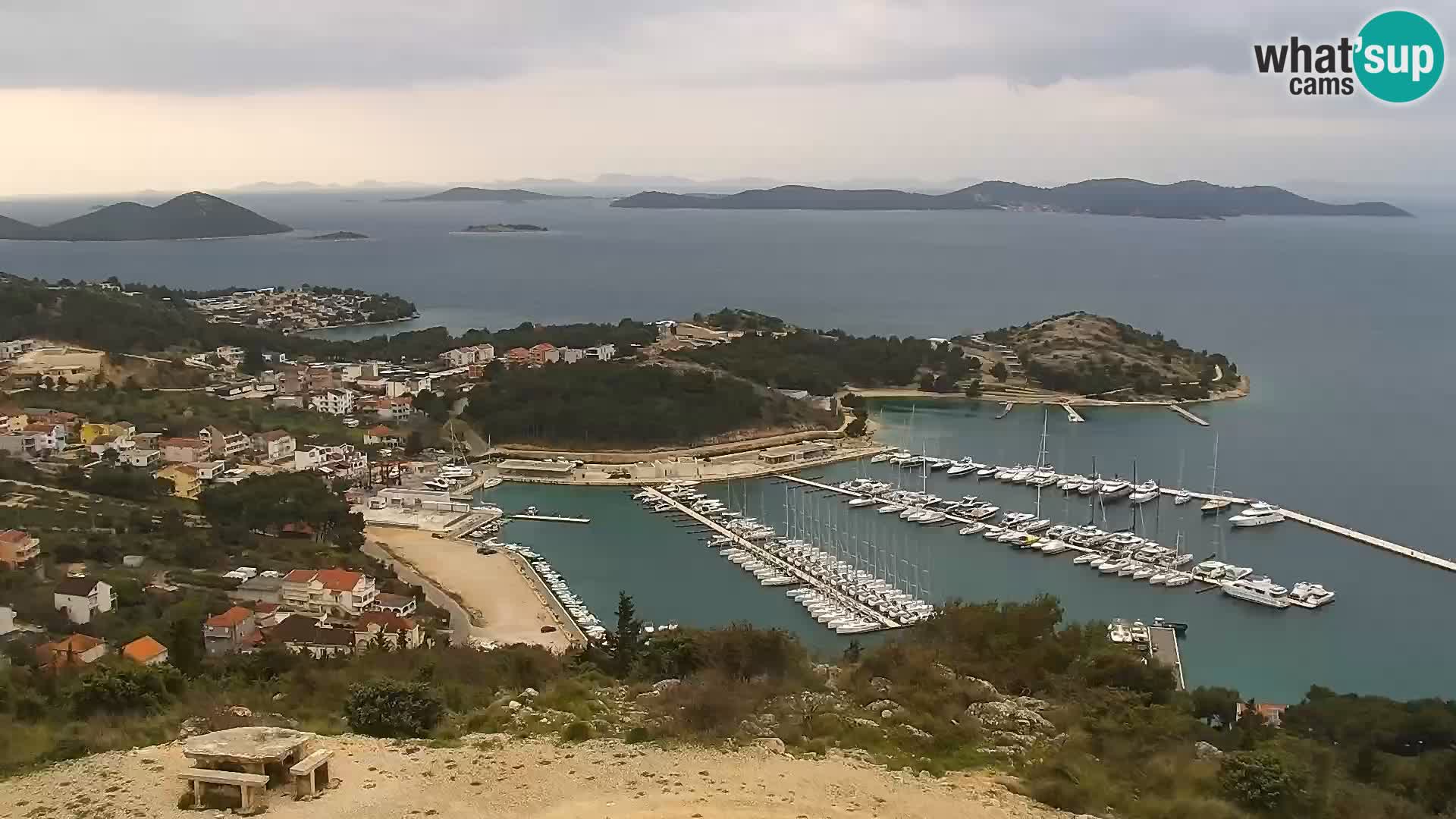 Spletna kamera Pakoštane – Drage – Kornati – Vransko Jezero