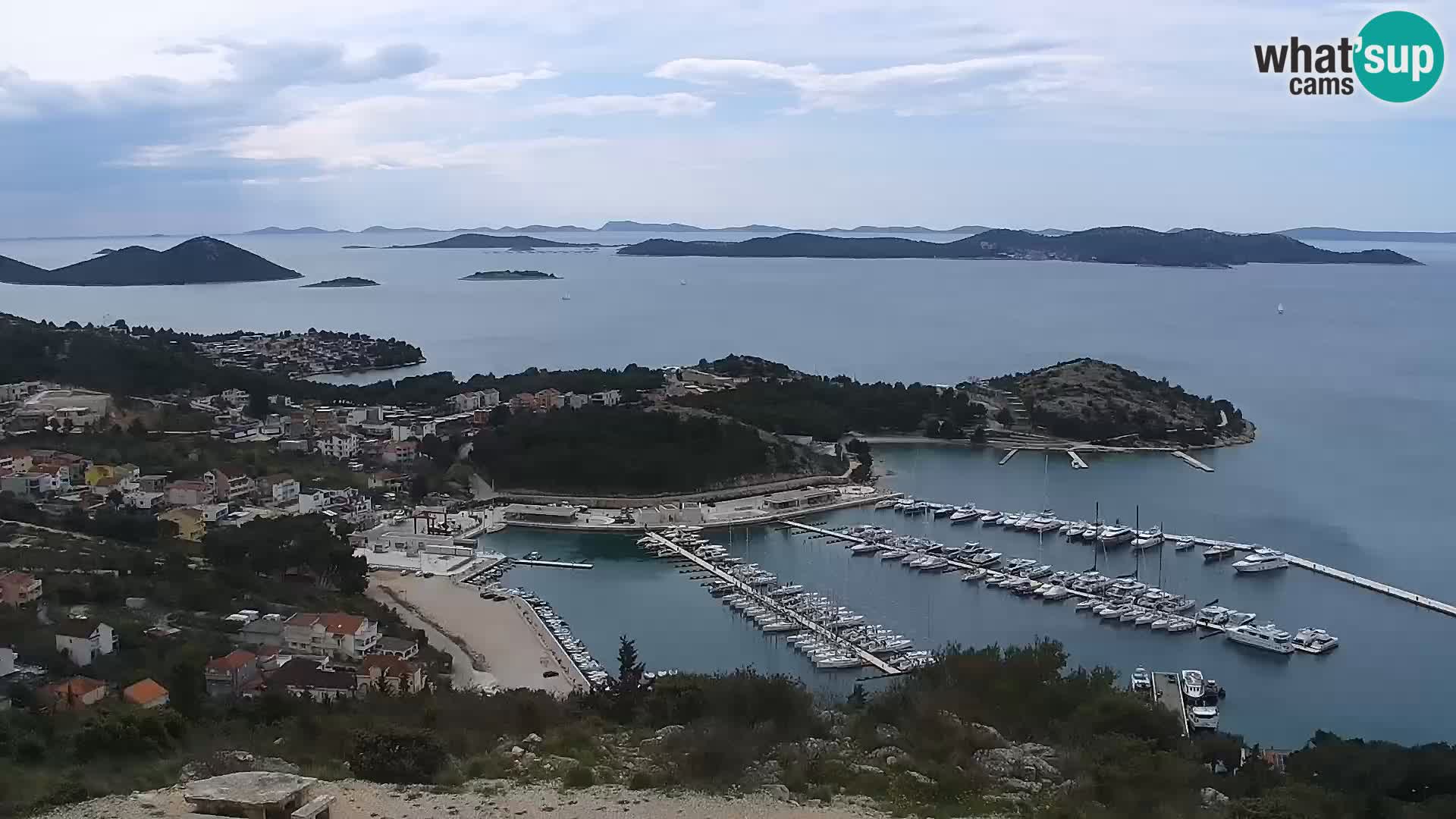 Spletna kamera Pakoštane – Drage – Kornati – Vransko Jezero