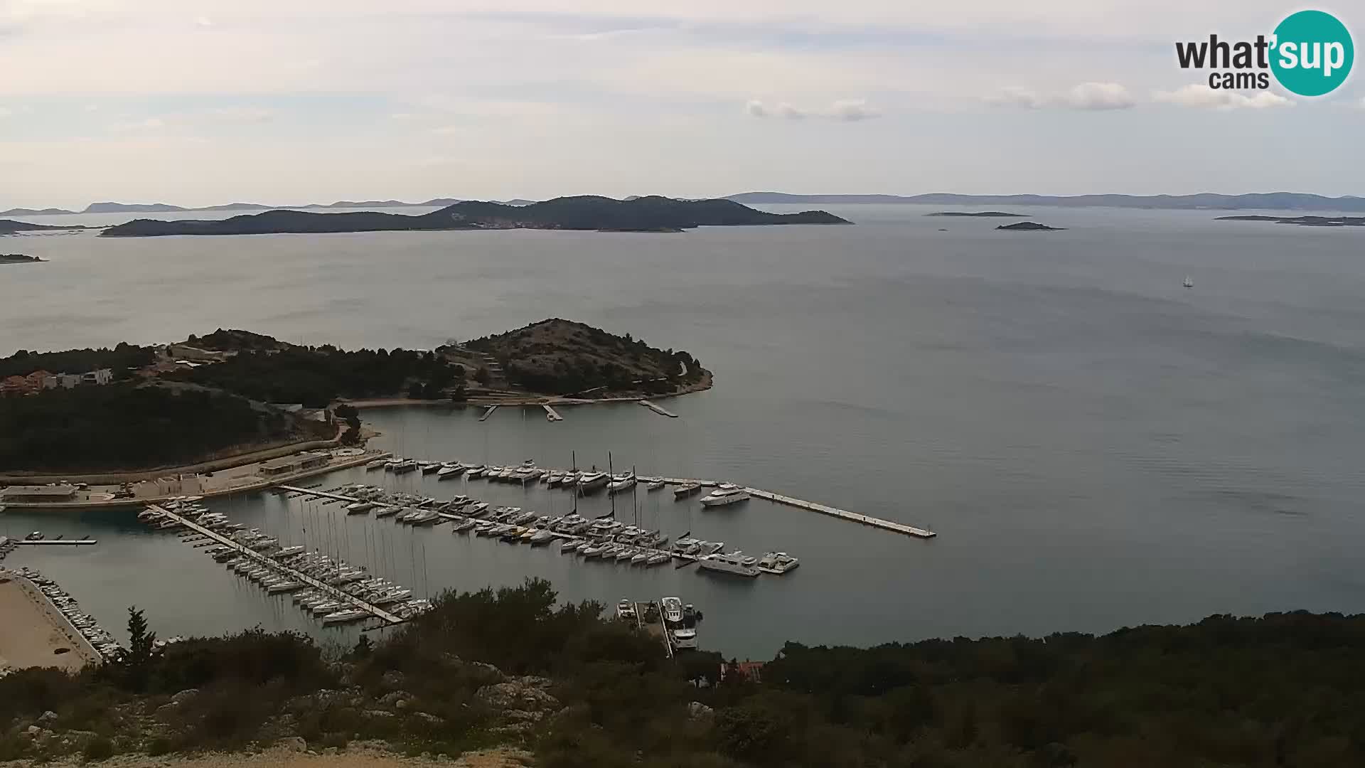 Spletna kamera Pakoštane – Drage – Kornati – Vransko Jezero