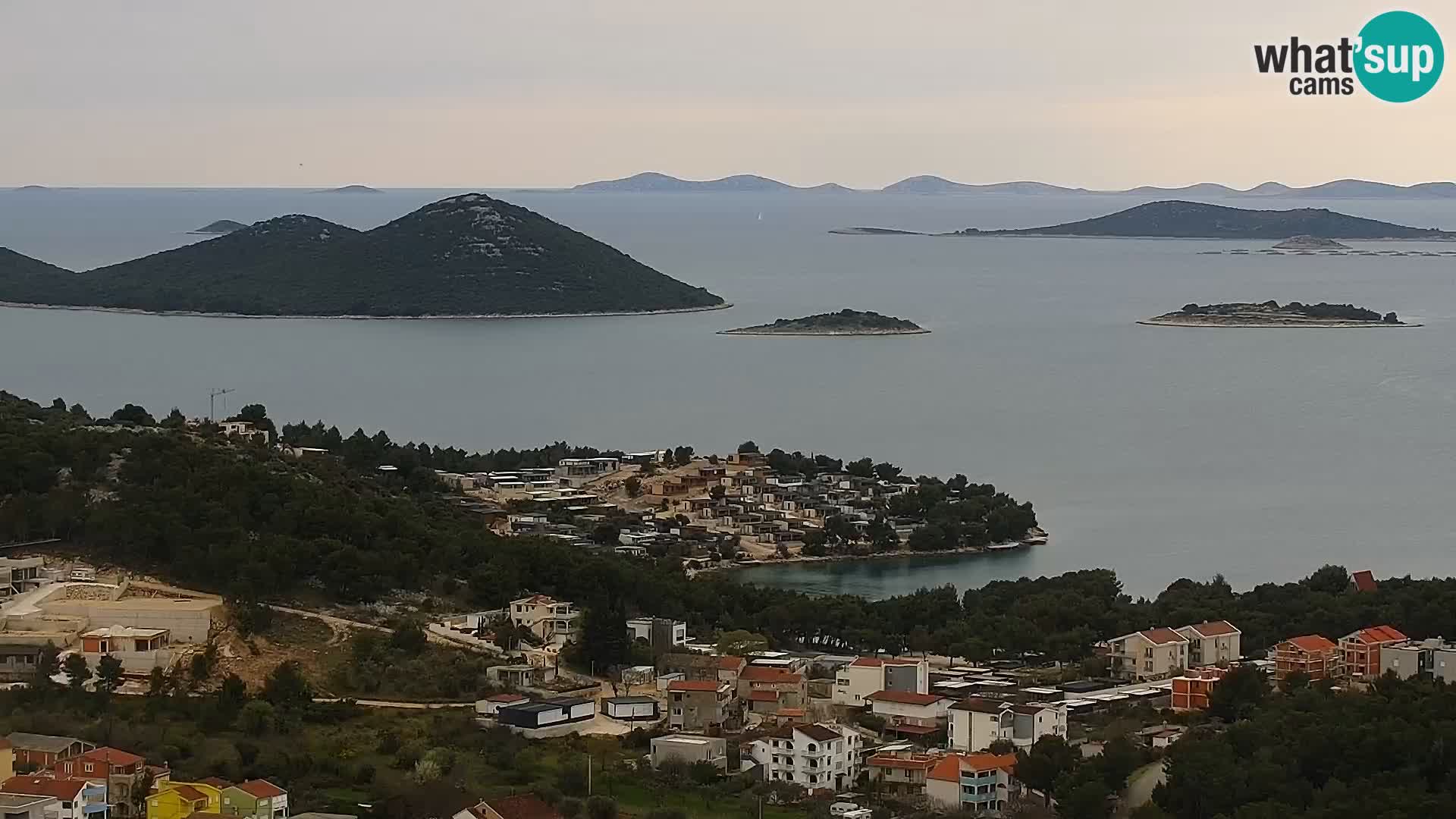 Spletna kamera Pakoštane – Drage – Kornati – Vransko Jezero