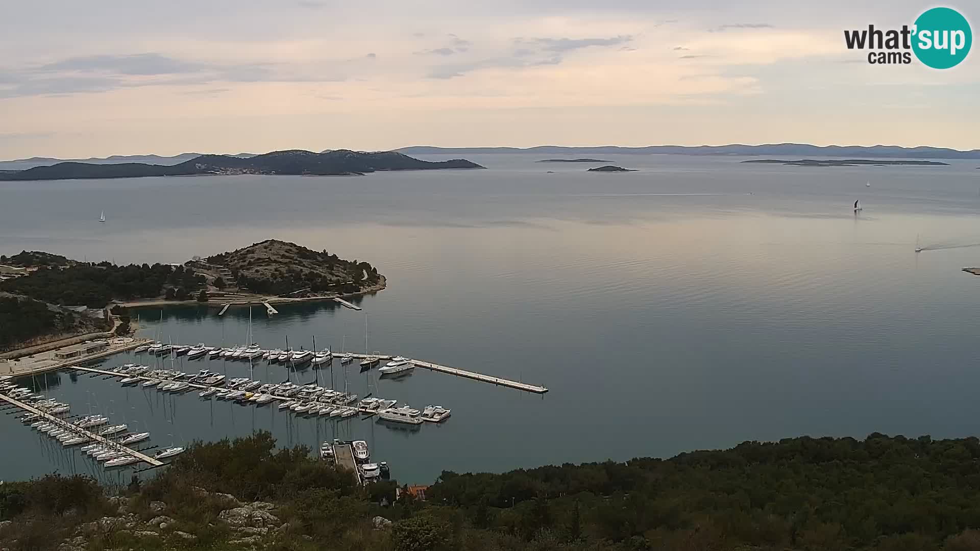 Spletna kamera Pakoštane – Drage – Kornati – Vransko Jezero