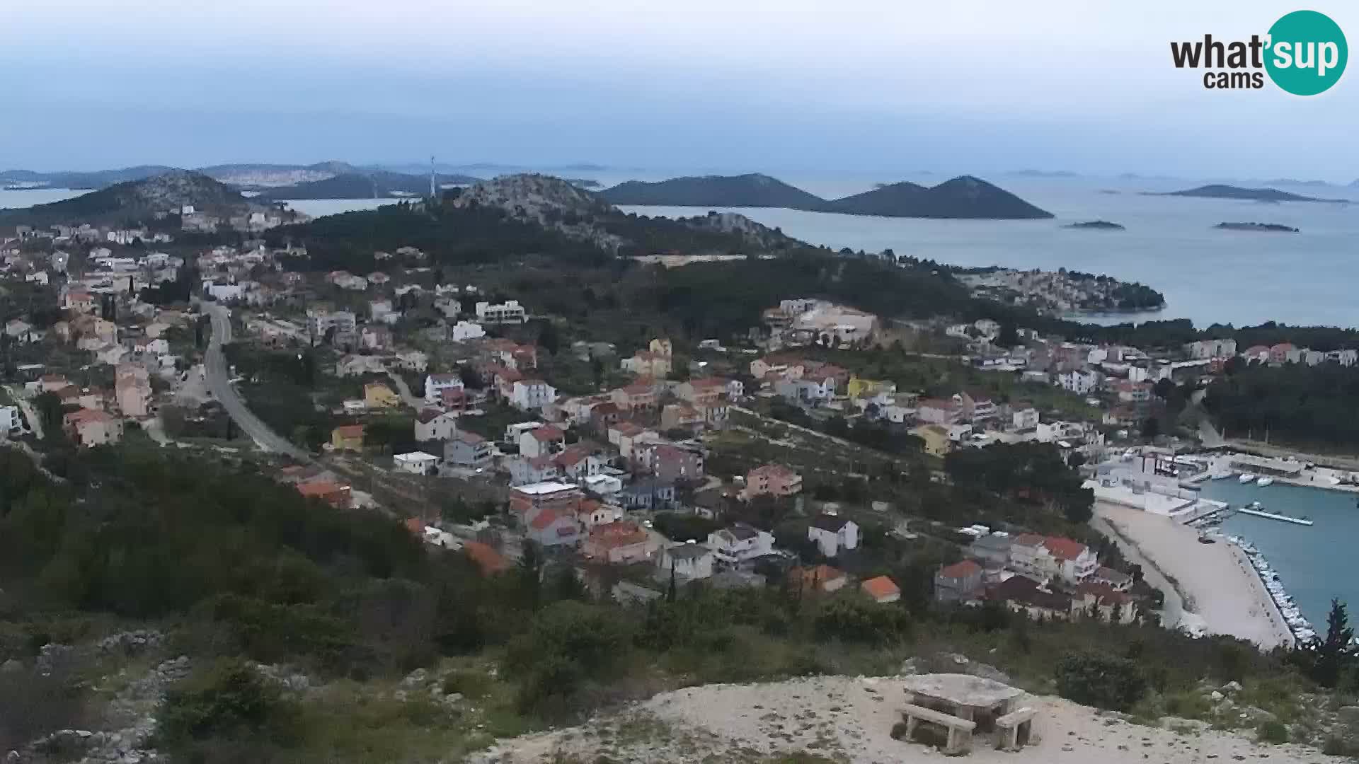 Spletna kamera Pakoštane – Drage – Kornati – Vransko Jezero