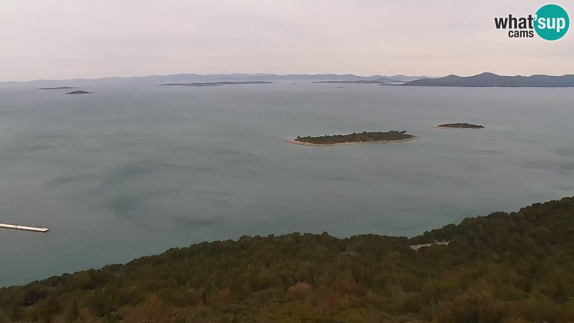 Spletna kamera Pakoštane – Drage – Kornati – Vransko Jezero