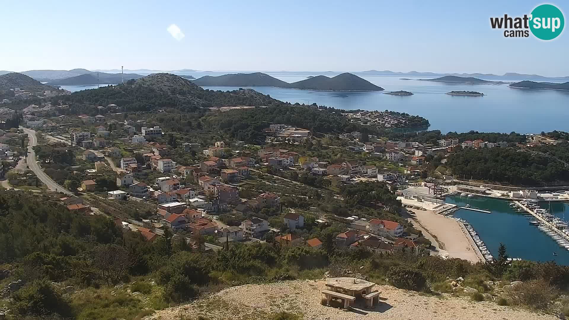 Spletna kamera Pakoštane – Drage – Kornati – Vransko Jezero