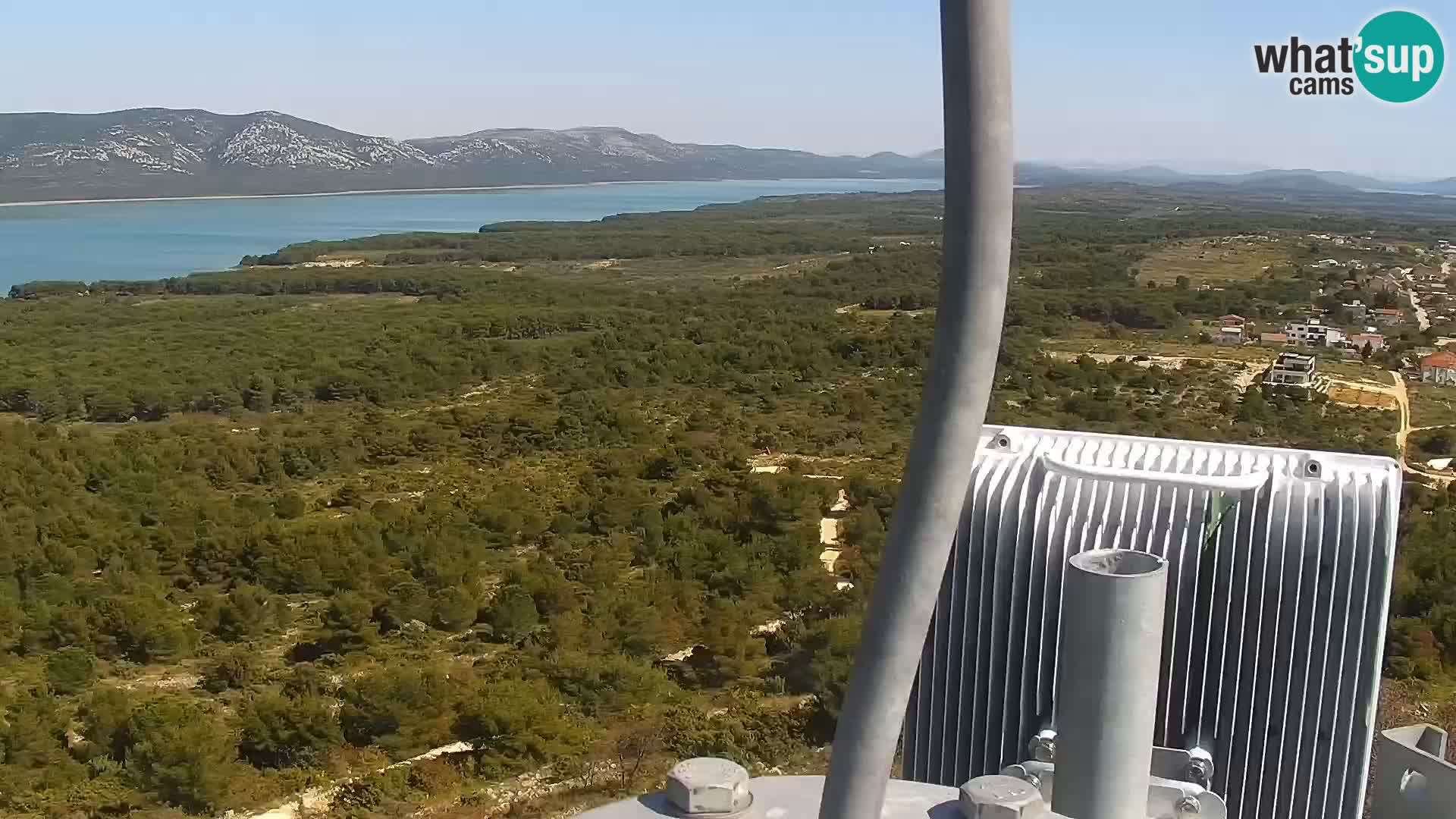 Spletna kamera Pakoštane – Drage – Kornati – Vransko Jezero