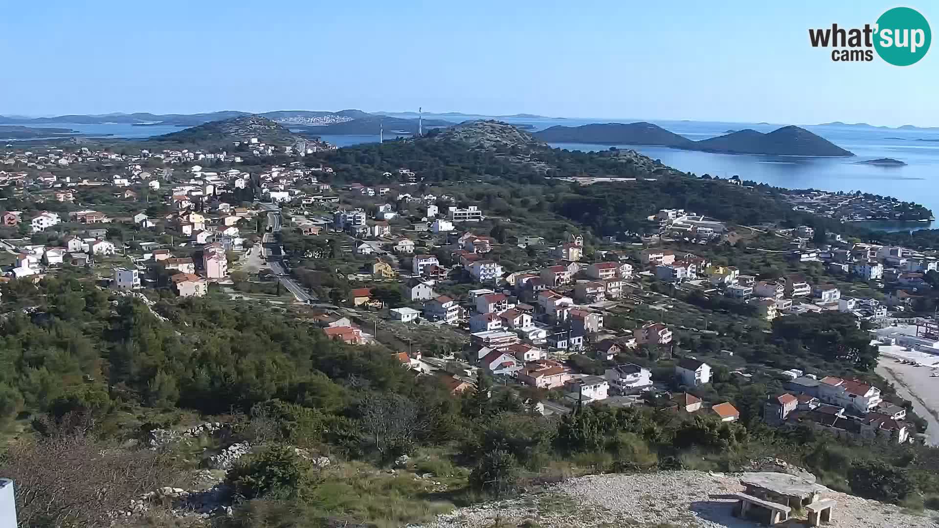 Spletna kamera Pakoštane – Drage – Kornati – Vransko Jezero