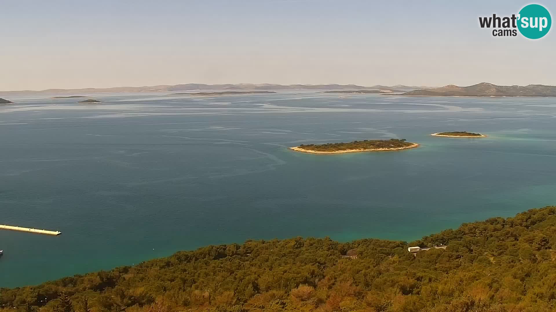 Spletna kamera Pakoštane – Drage – Kornati – Vransko Jezero
