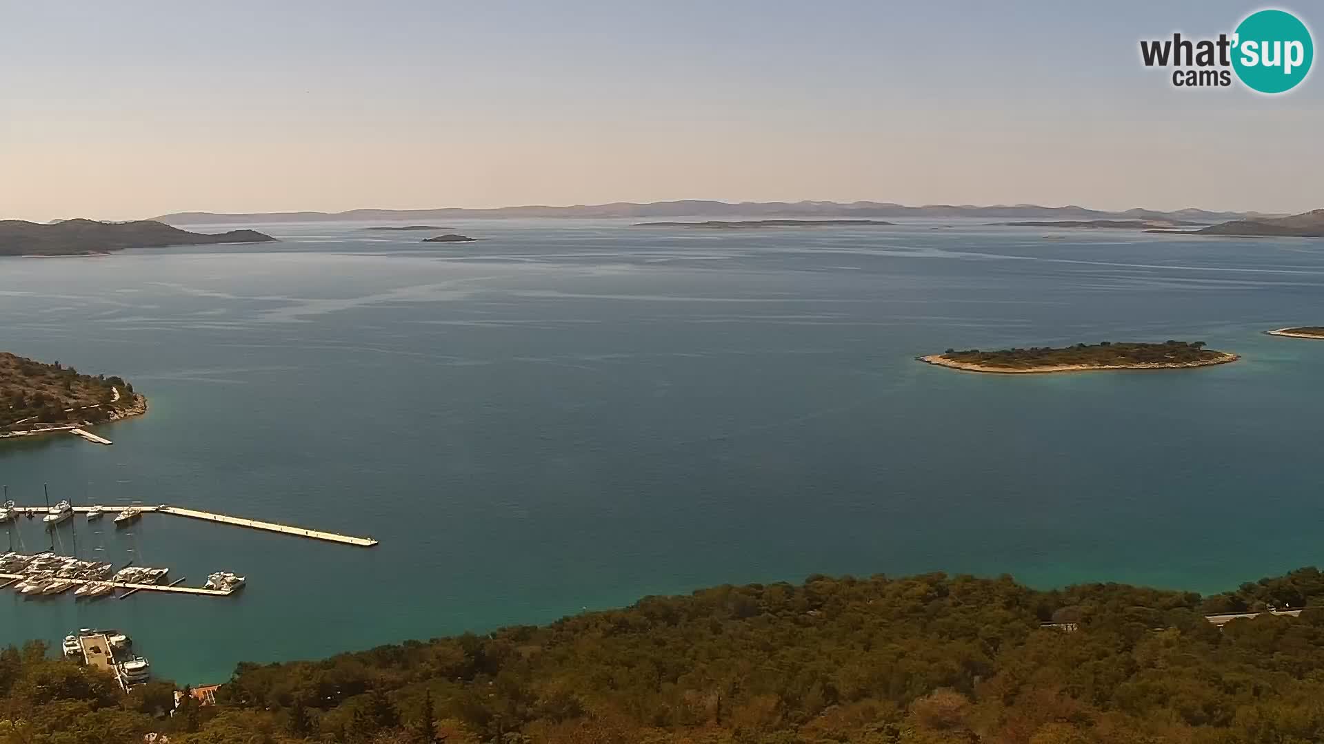 Spletna kamera Pakoštane – Drage – Kornati – Vransko Jezero