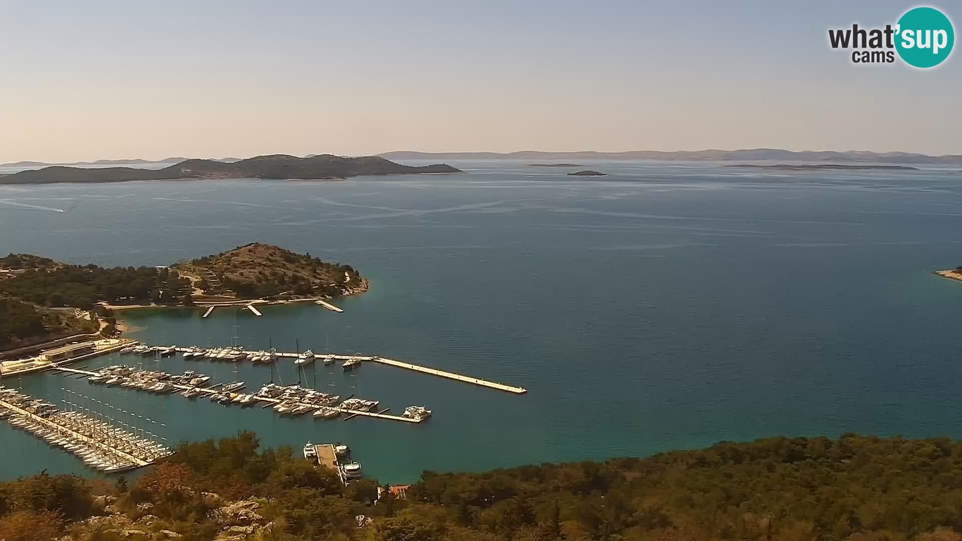Spletna kamera Pakoštane – Drage – Kornati – Vransko Jezero