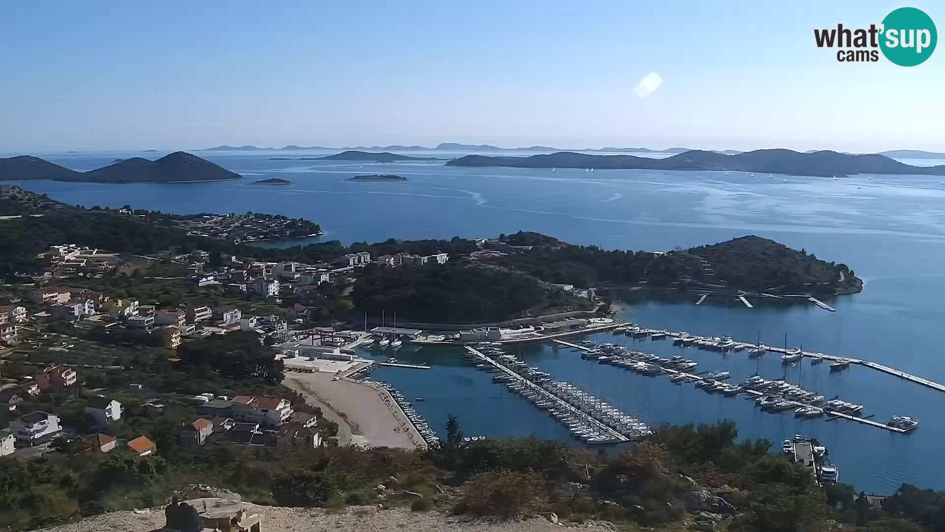 Spletna kamera Pakoštane – Drage – Kornati – Vransko Jezero