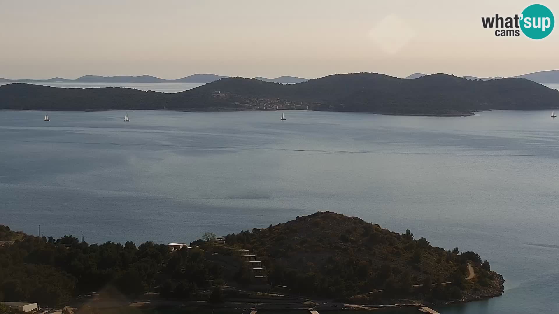 Spletna kamera Pakoštane – Drage – Kornati – Vransko Jezero