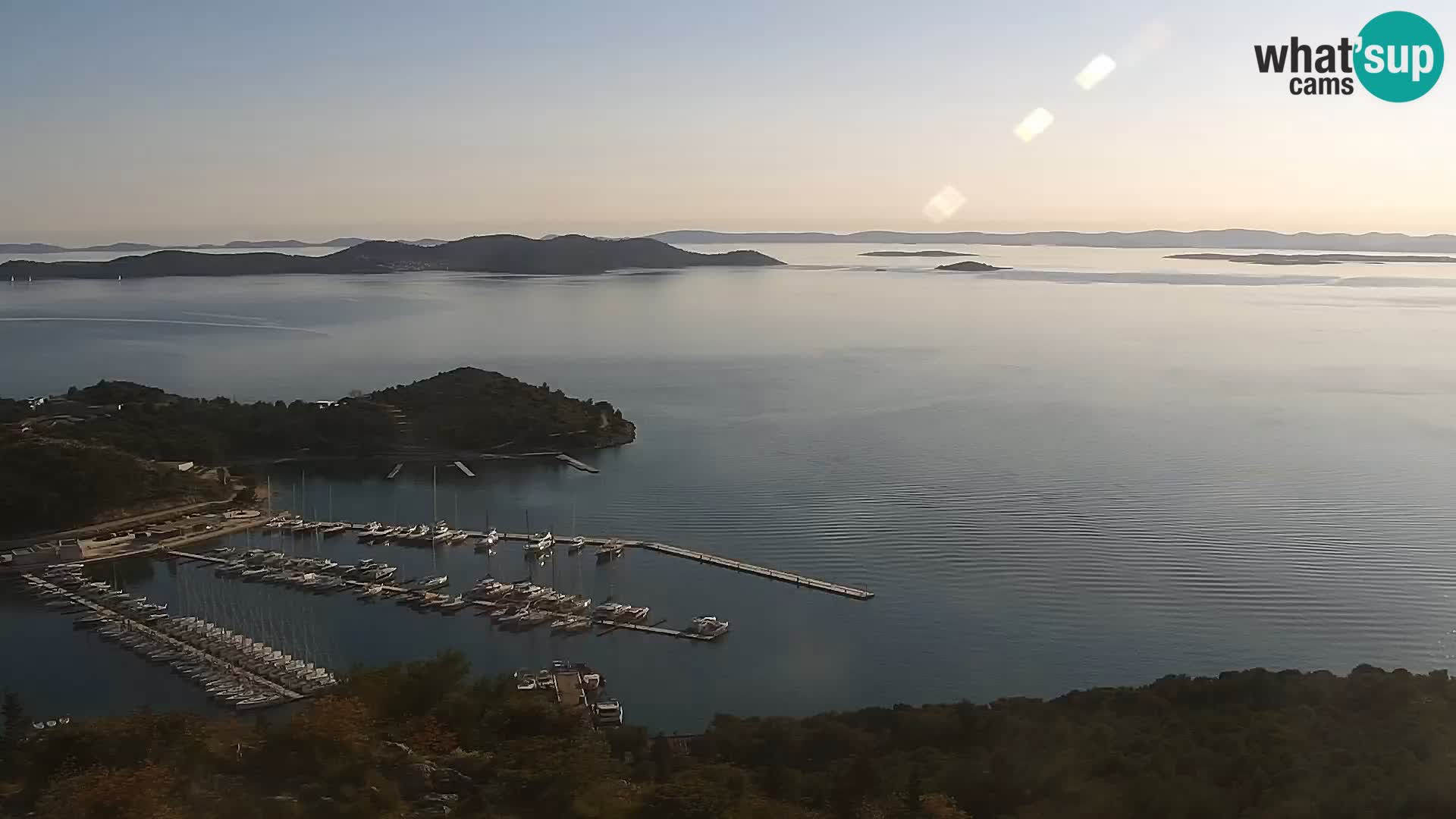 Spletna kamera Pakoštane – Drage – Kornati – Vransko Jezero