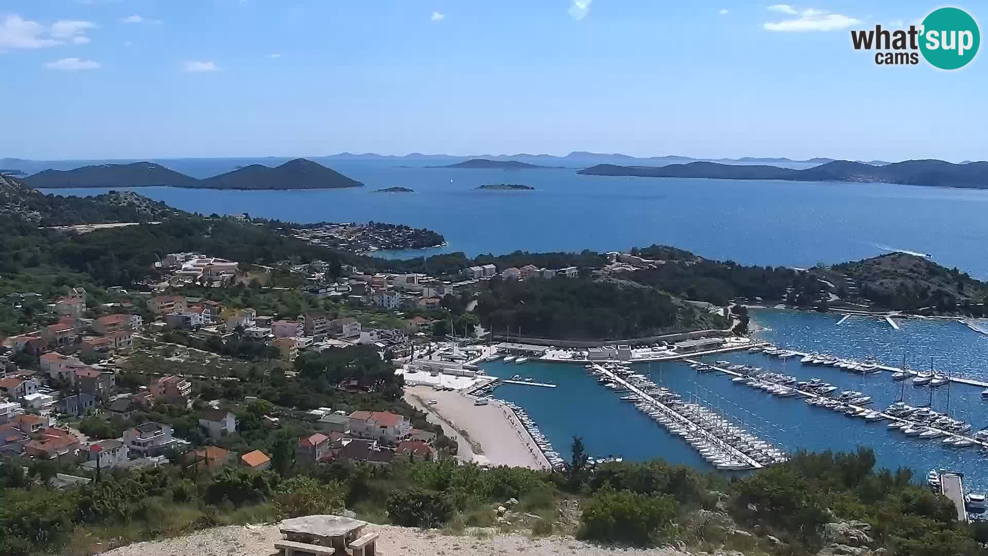 Spletna kamera Pakoštane – Drage – Kornati – Vransko Jezero