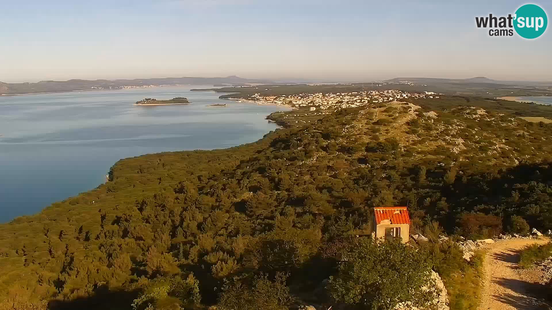 Spletna kamera Pakoštane – Drage – Kornati – Vransko Jezero
