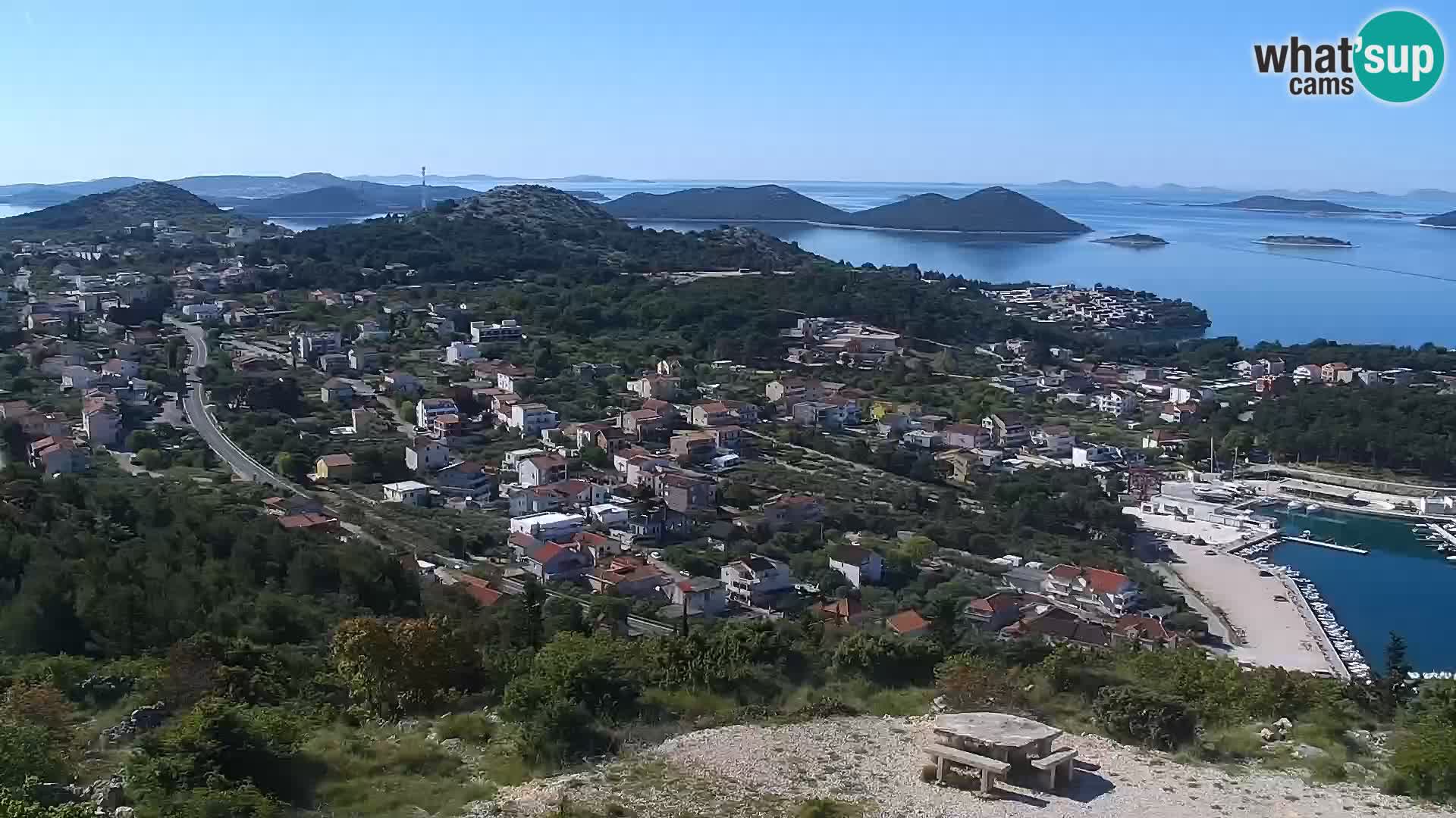 Spletna kamera Pakoštane – Drage – Kornati – Vransko Jezero