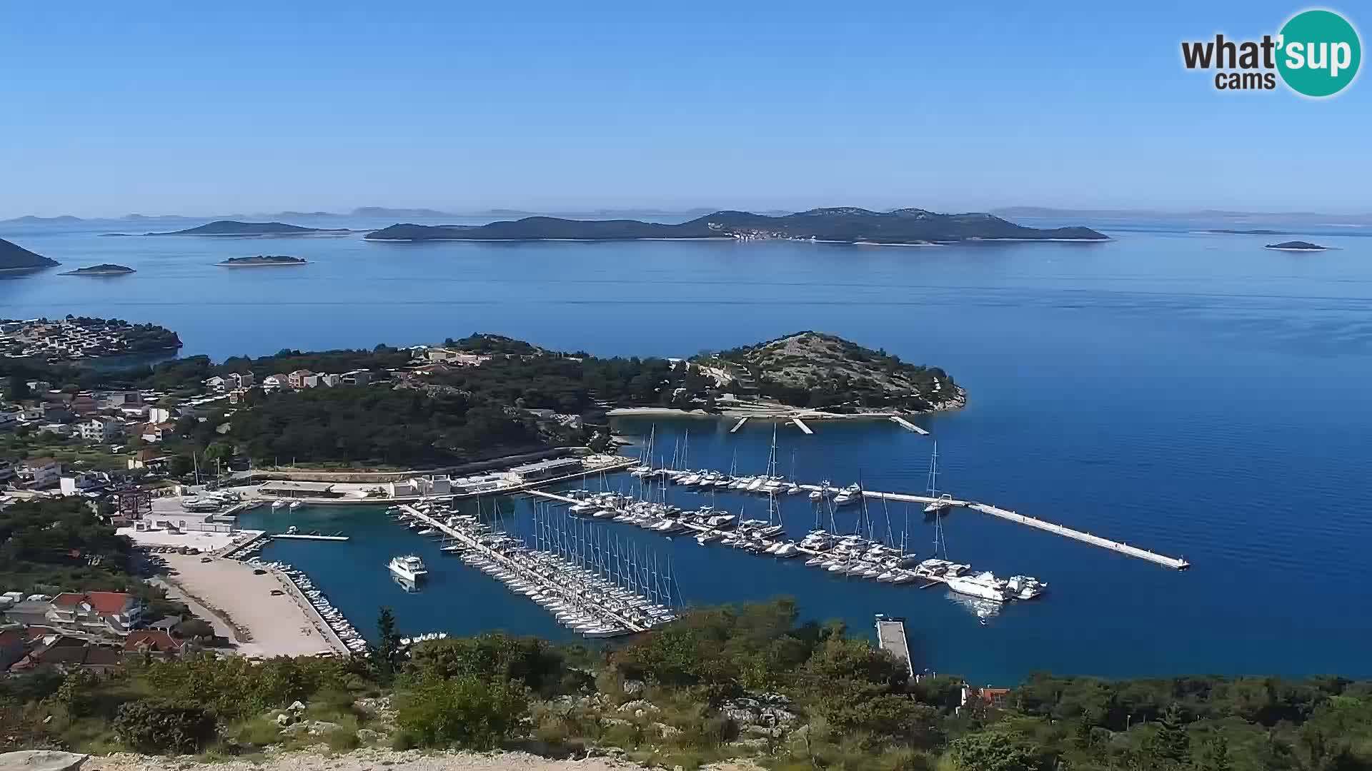 Spletna kamera Pakoštane – Drage – Kornati – Vransko Jezero