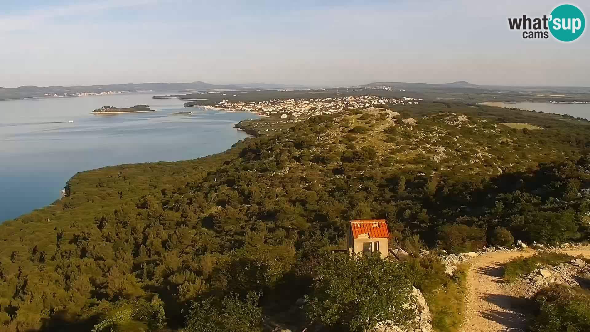 Spletna kamera Pakoštane – Drage – Kornati – Vransko Jezero