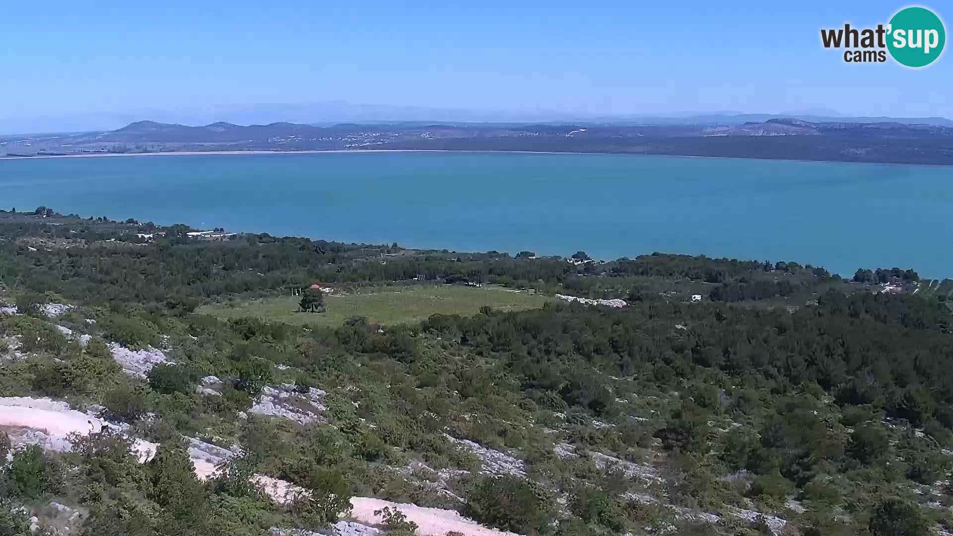 Spletna kamera Pakoštane – Drage – Kornati – Vransko Jezero