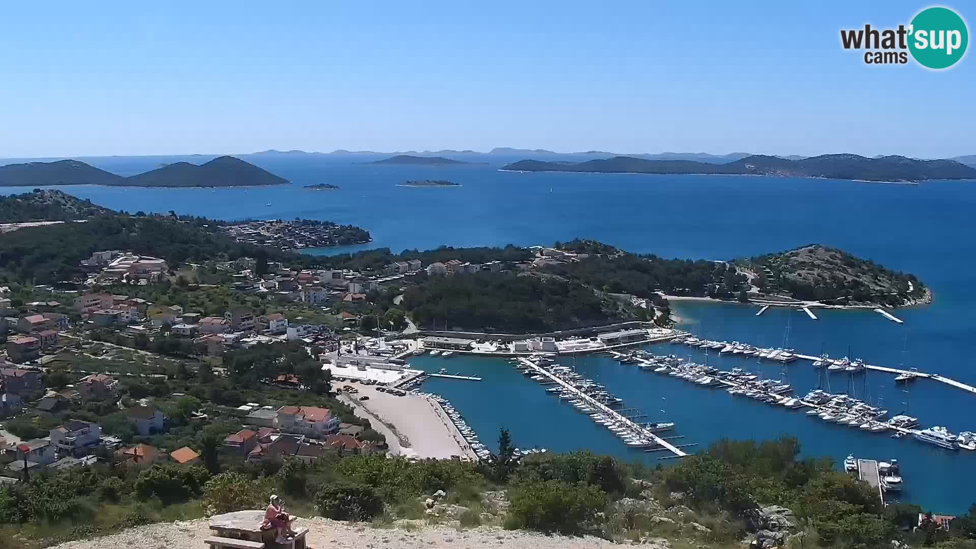 Spletna kamera Pakoštane – Drage – Kornati – Vransko Jezero