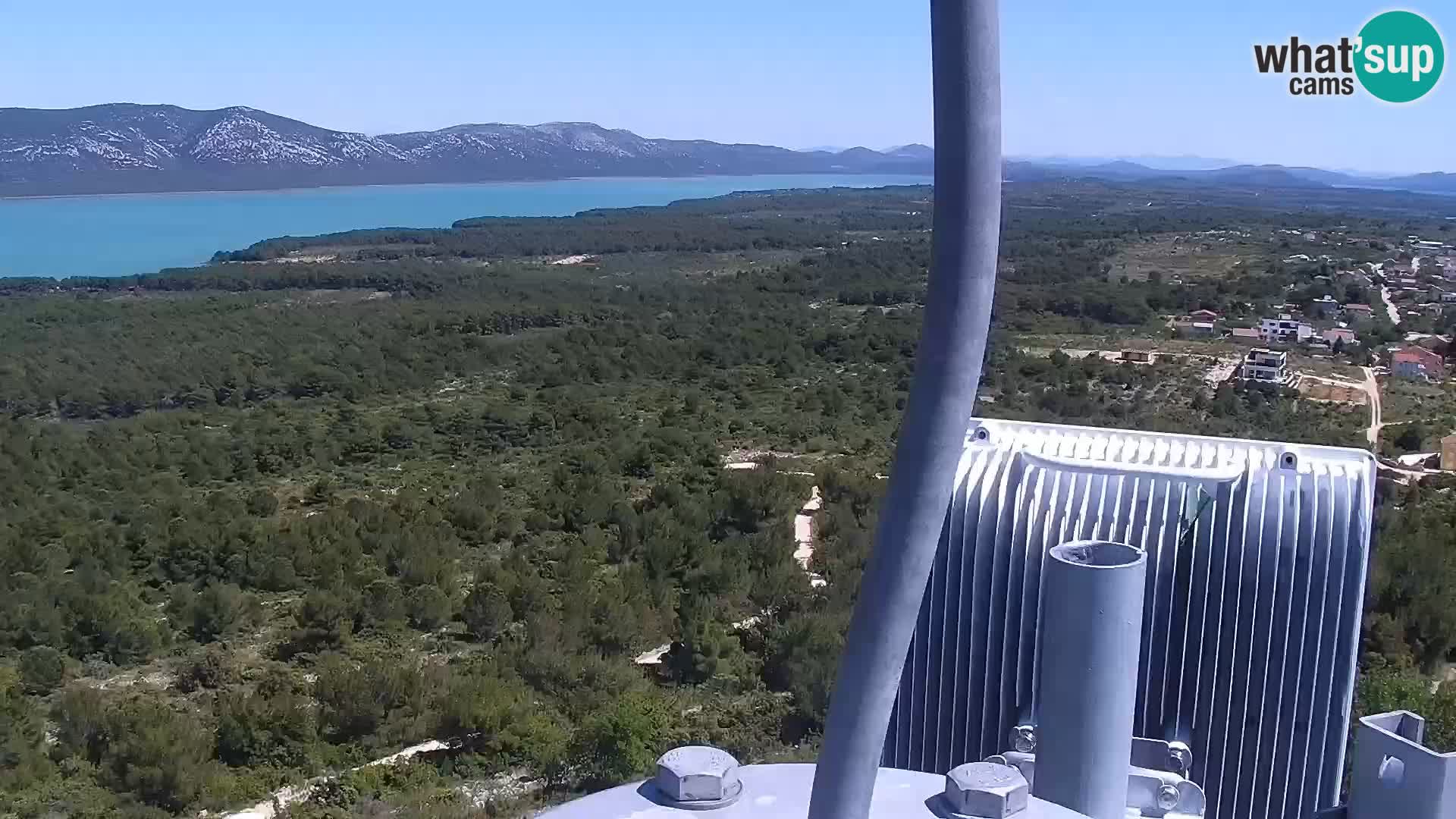 Spletna kamera Pakoštane – Drage – Kornati – Vransko Jezero